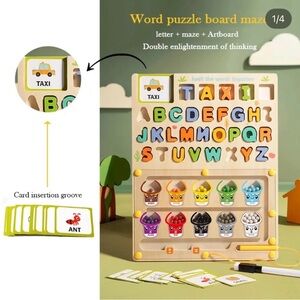 Educational Alphabet Puzzle Board for Kids
